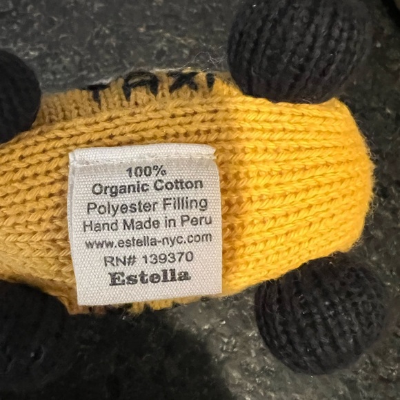 Estella Organic Baby 100% organic cotton Cab Taxi Car Handmade Luxury Toy NWOT - Picture 3 of 3